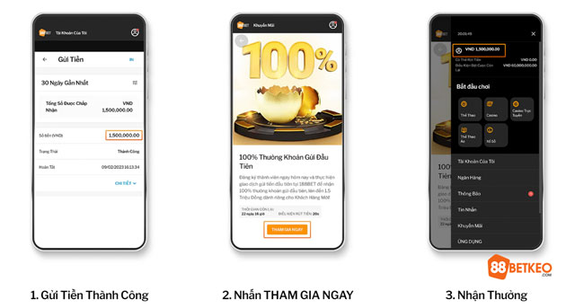 Nạp Tiền 188BET: Hướng Dẫn Cách Nạp Tiền Vào Tài Khoản Chi Tiết 9 Tham gia và gửi tiền 188bet để nhận thưởng lên đến 1,5 triệu đồng